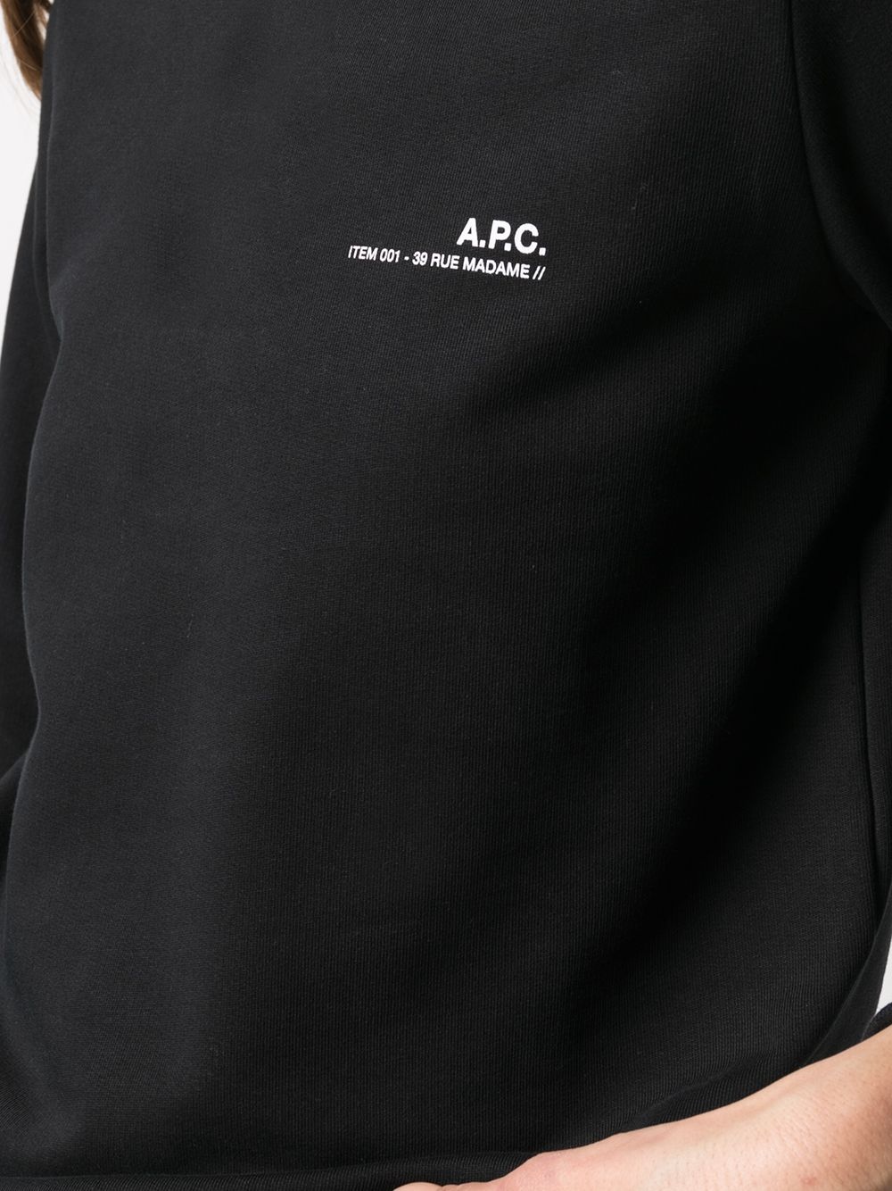 logo-print cotton sweatshirt - 5