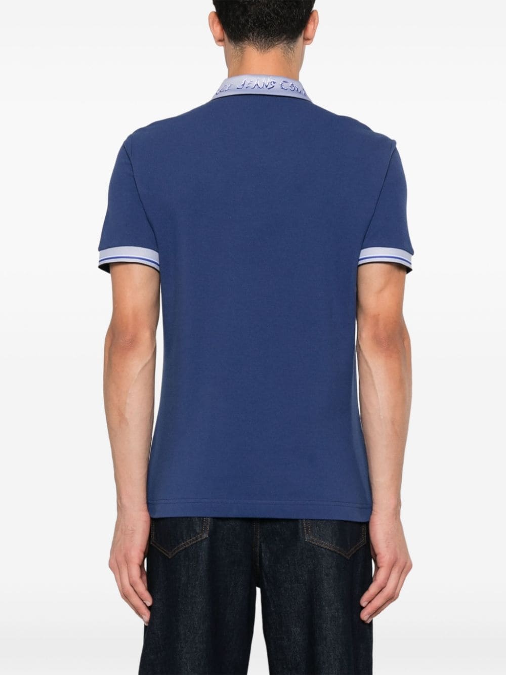 logo-collar polo shirt - 3