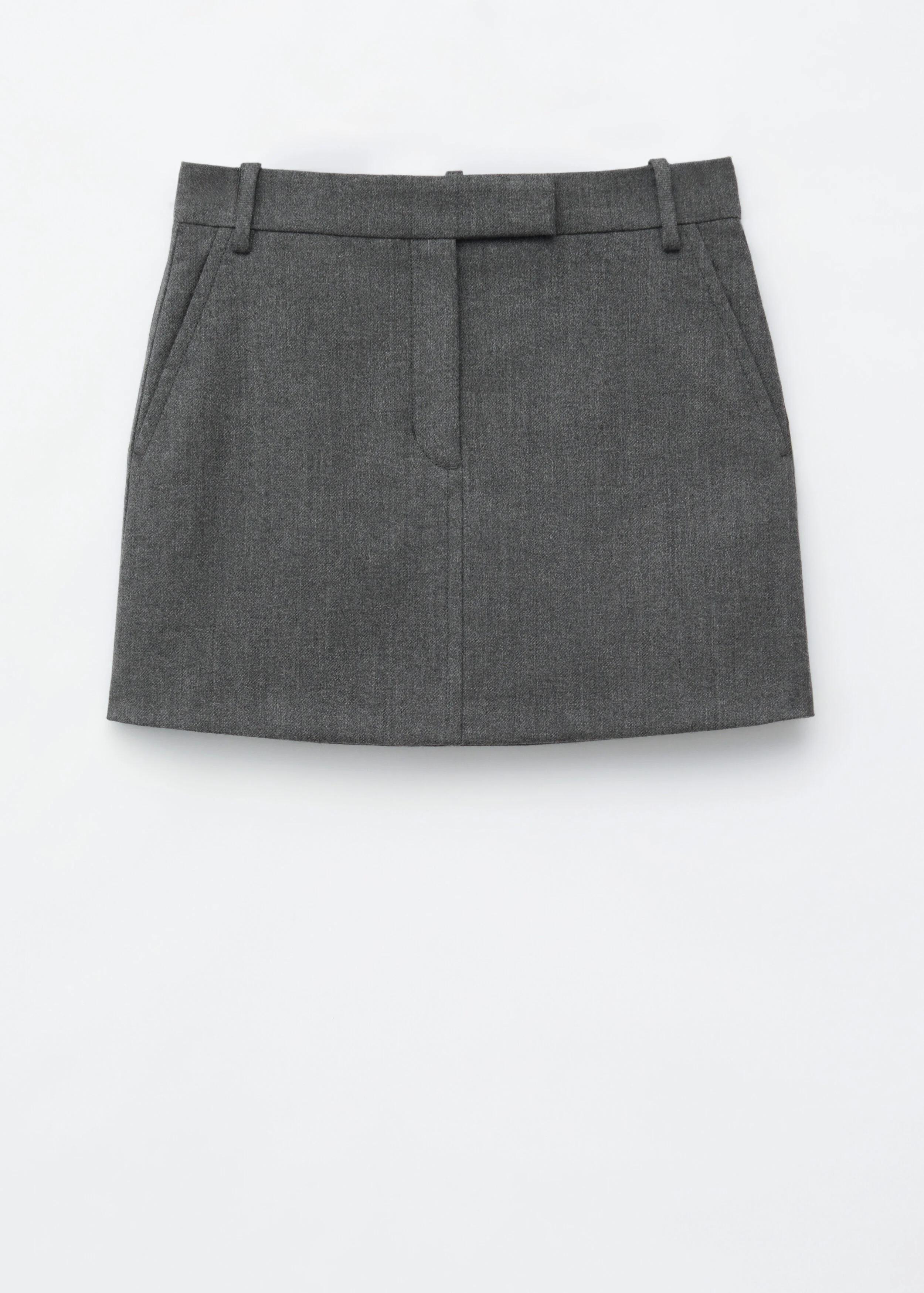 Wool Mini Skirt - 1