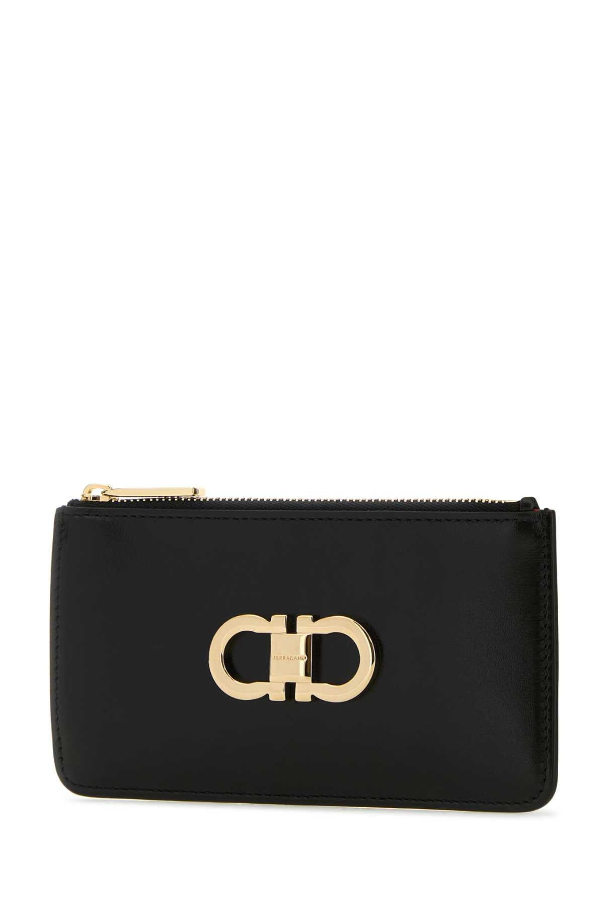 Salvatore Ferragamo Women Black Leather Wallet - 2