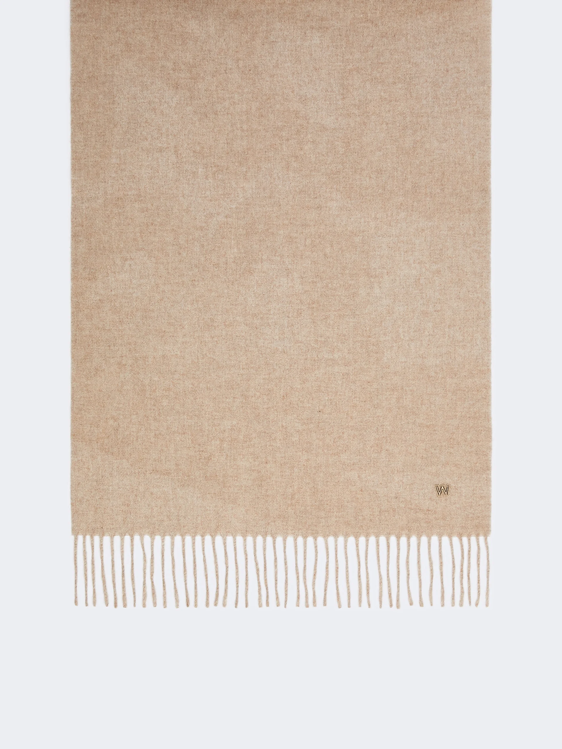 SCOGLIO Plain wool stole - BEIGE - 1