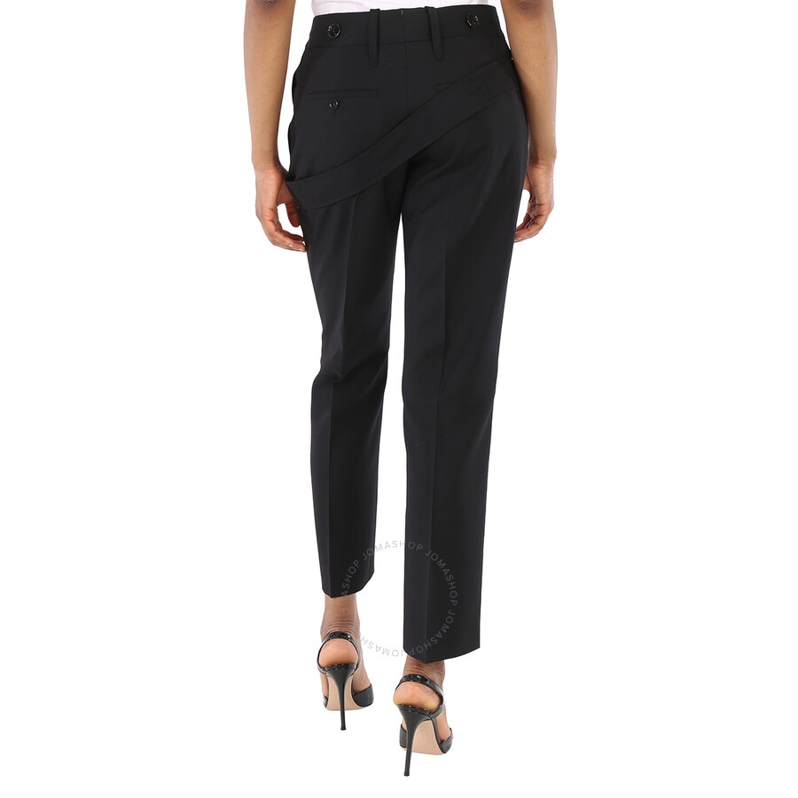 Burberry Ladies Black Wool Trousers - 6