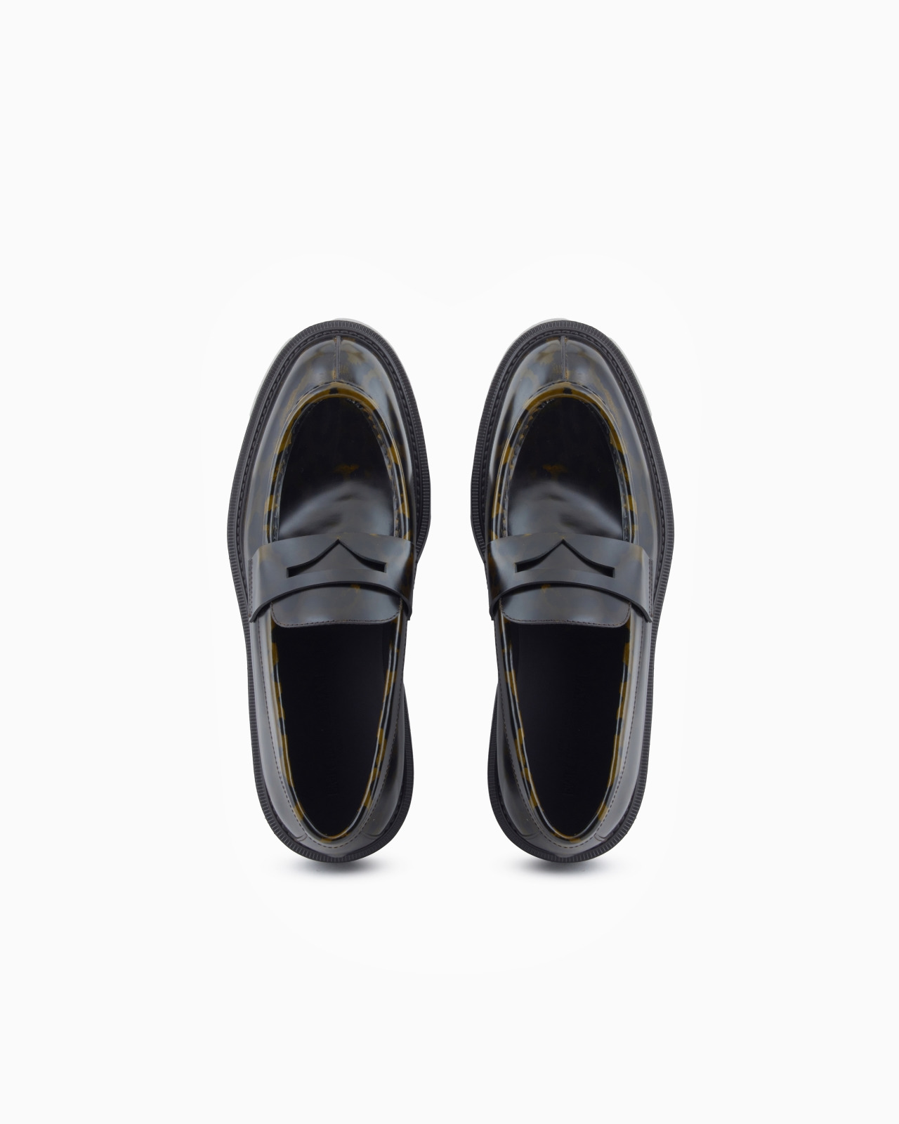 SPECKLED LEATHER LOAFERS - 3