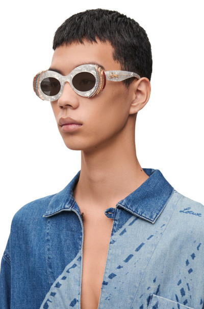 Loewe Pavé Oval sunglasses in acetate outlook