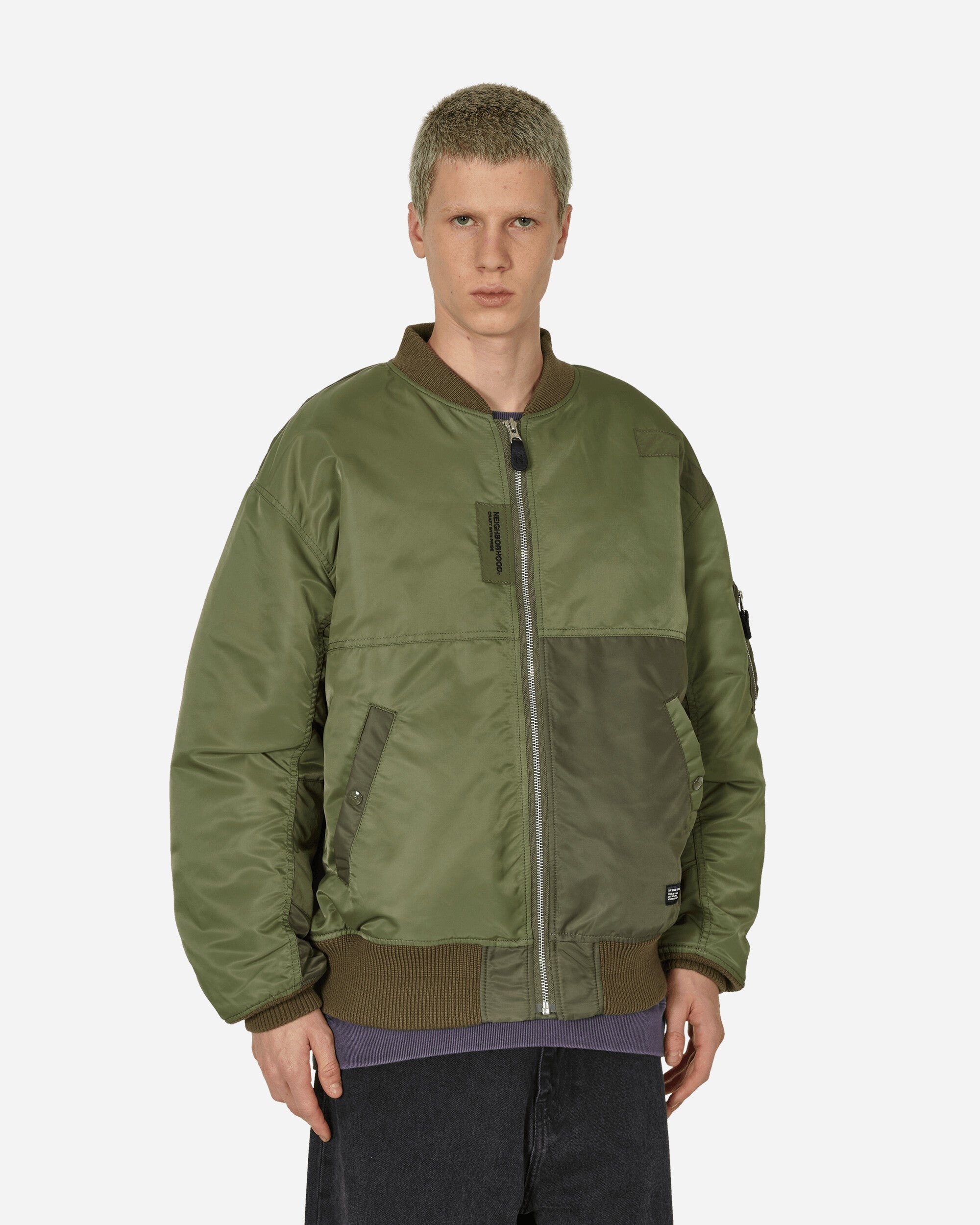ジャケット・アウター NEIGHBORHOOD MA-1 FLIGHT JACKET M 23AW Neighborhood Men's MA-1 Flight Jacket in Black Neighborhood
