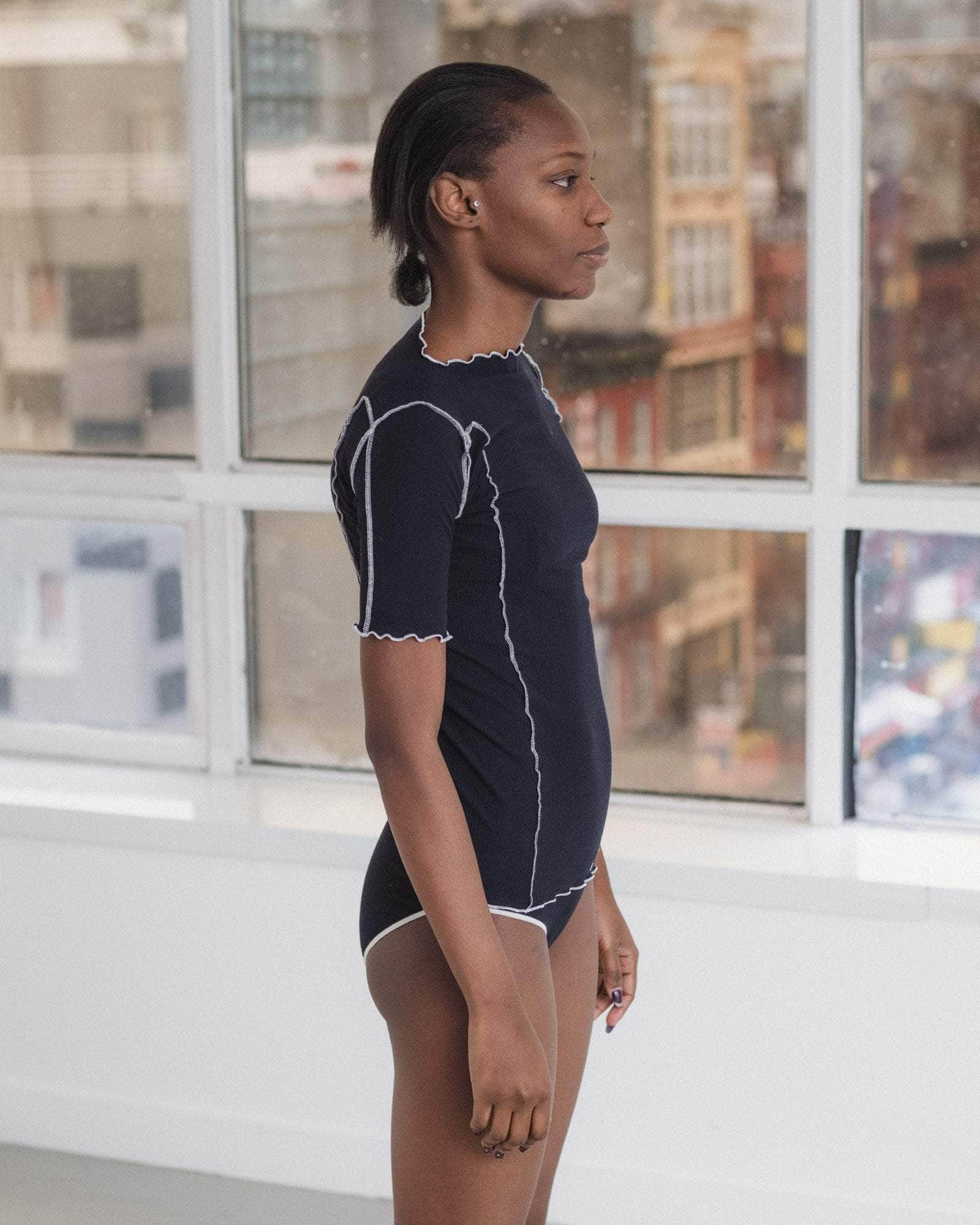 Omato 3/4 Tee Shirt - Organic Cotton Rib - 3
