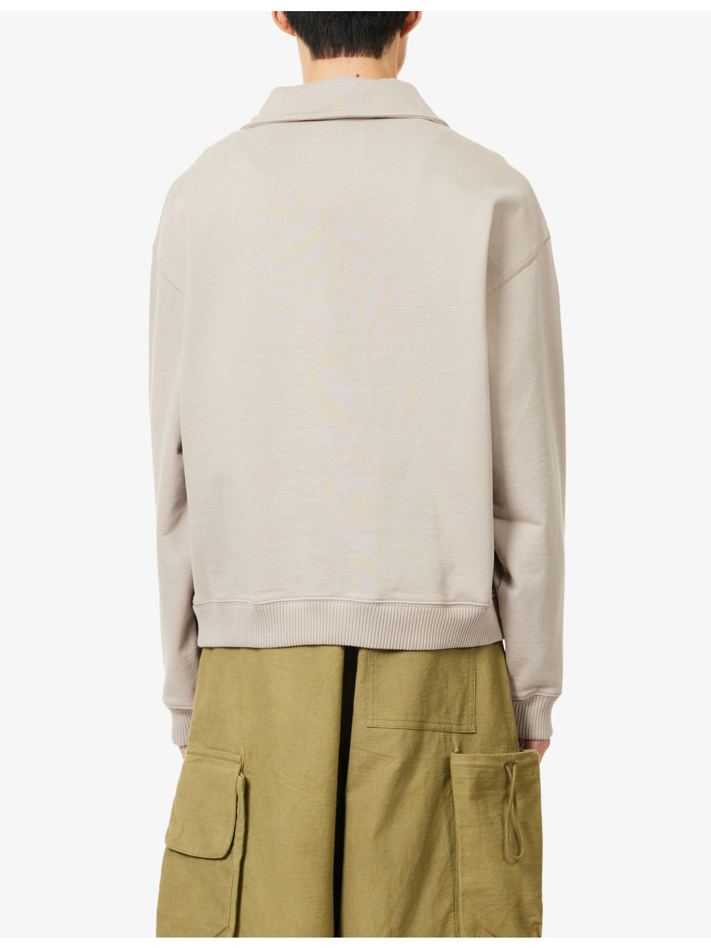 Geo Embroidered Cotton-Jersey Sweatshirt - 4
