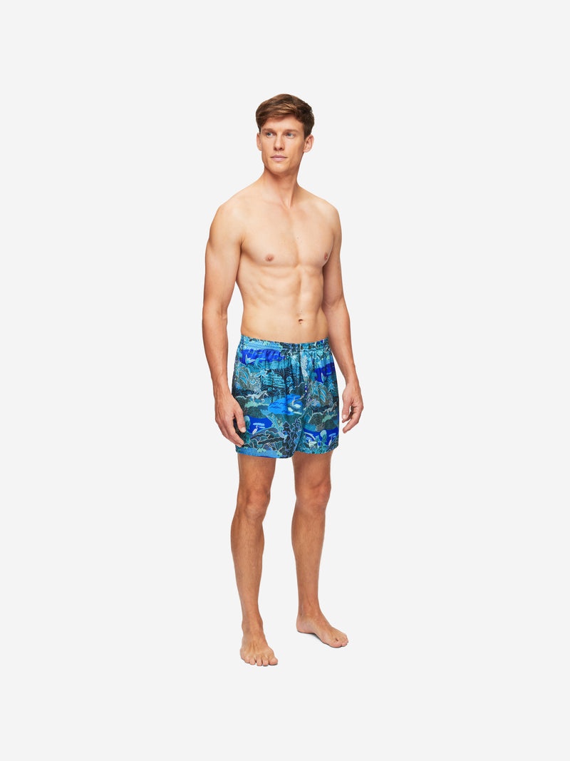 Men's Classic Fit Boxers Brindisi 86 Silk Satin Multi - 3