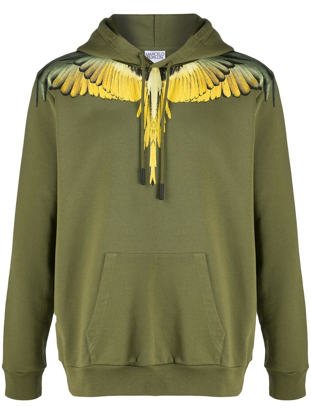 winged shoulder hoodie - 1