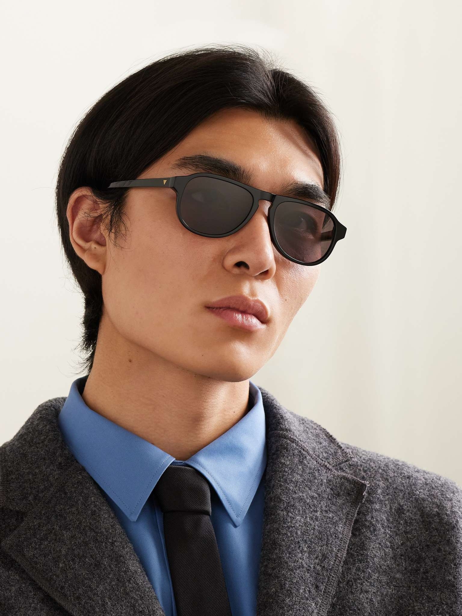 Aviator-Style Recycled-Acetate Sunglasses - 2