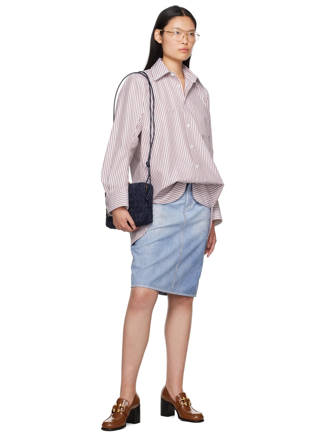 Brown Striped Shirt - 4