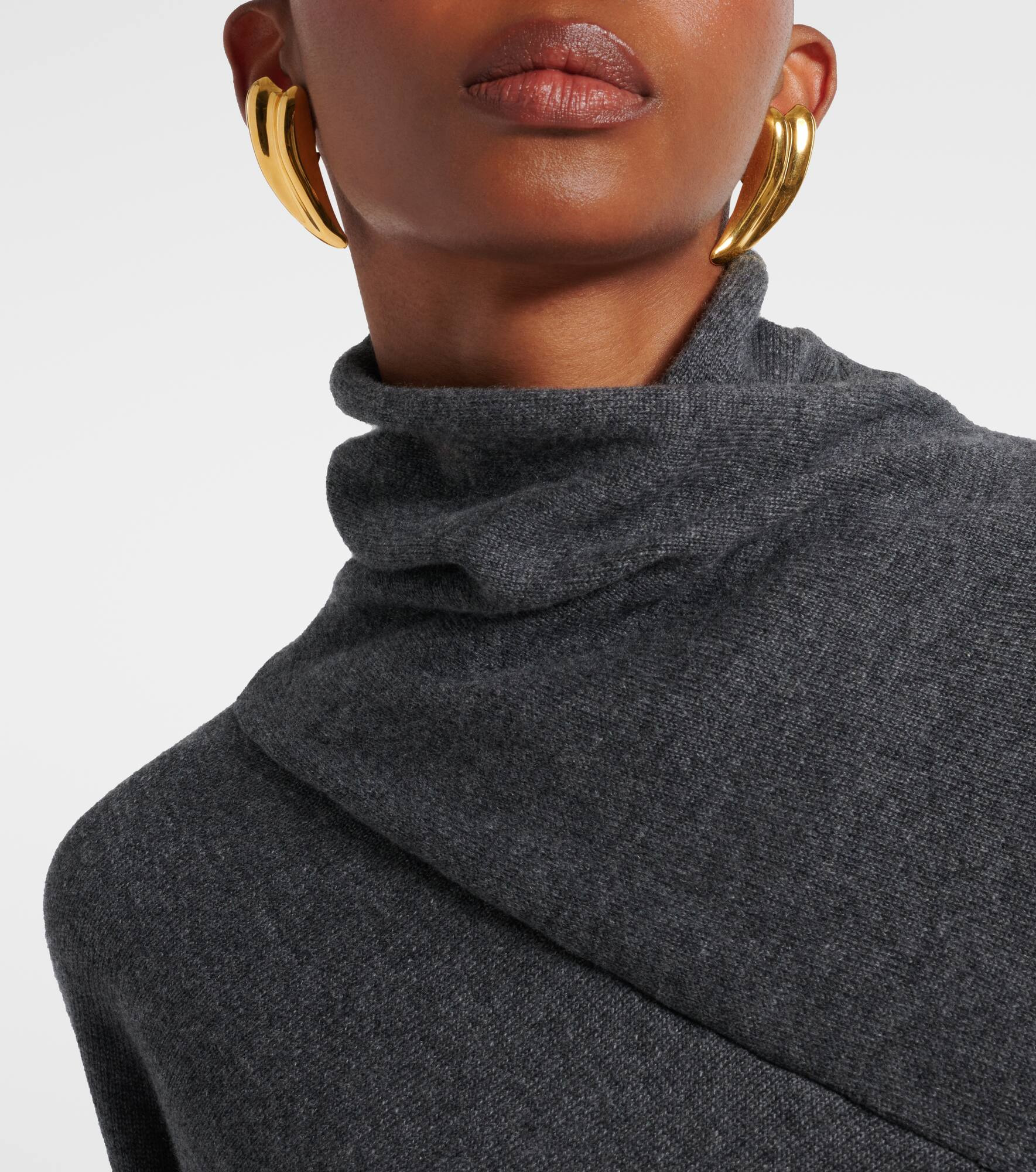 Liza gold-plated clip-on earrings - 6