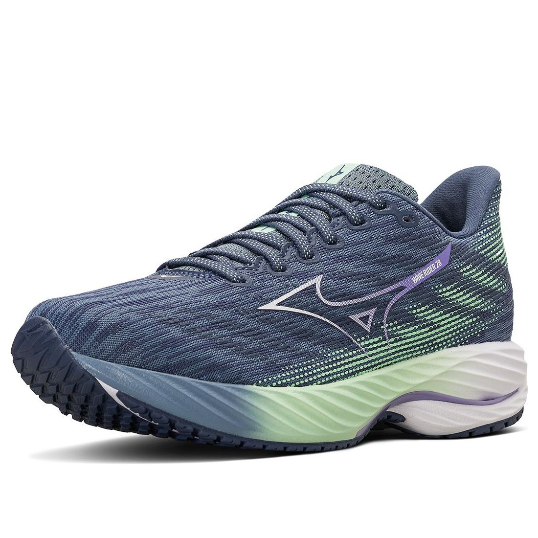 (WMNS) Mizuno Wave Rider 28 'Smokey Blue Mint Green' J1GD240371 - 2