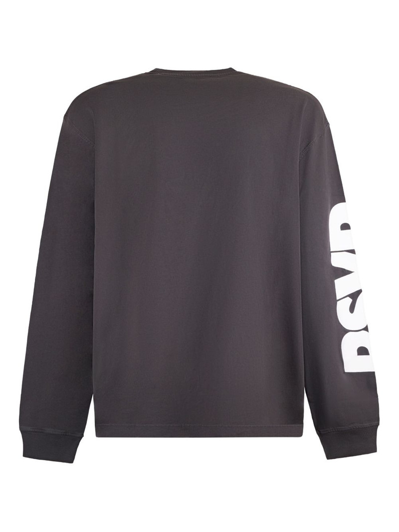 AGOLDE long-sleeve graphic-print sweatshirt outlook