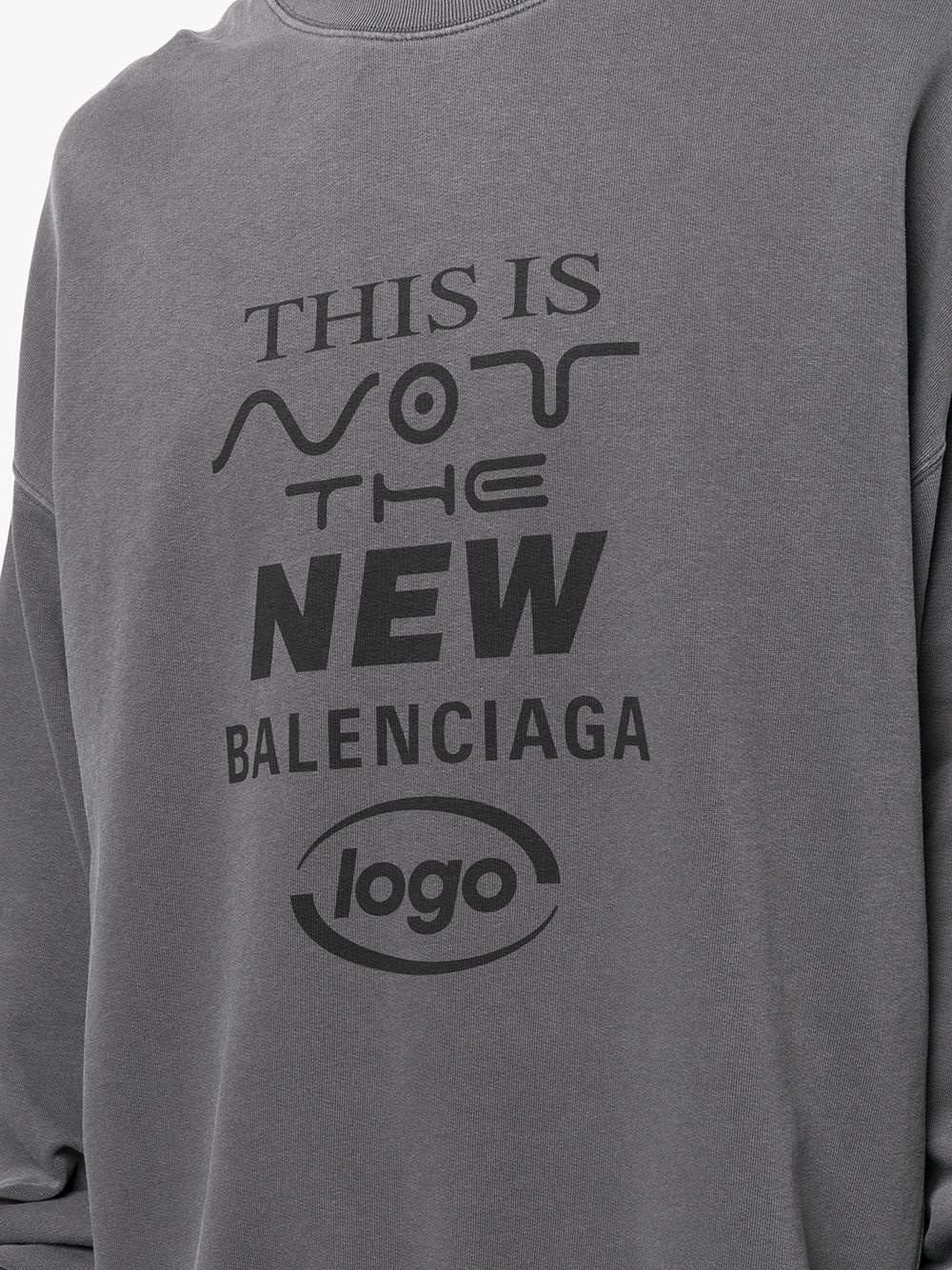 New logo printed sweatshirt - 5