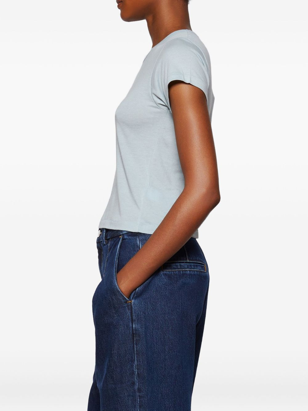 short sleeve crop T-shirt - 4