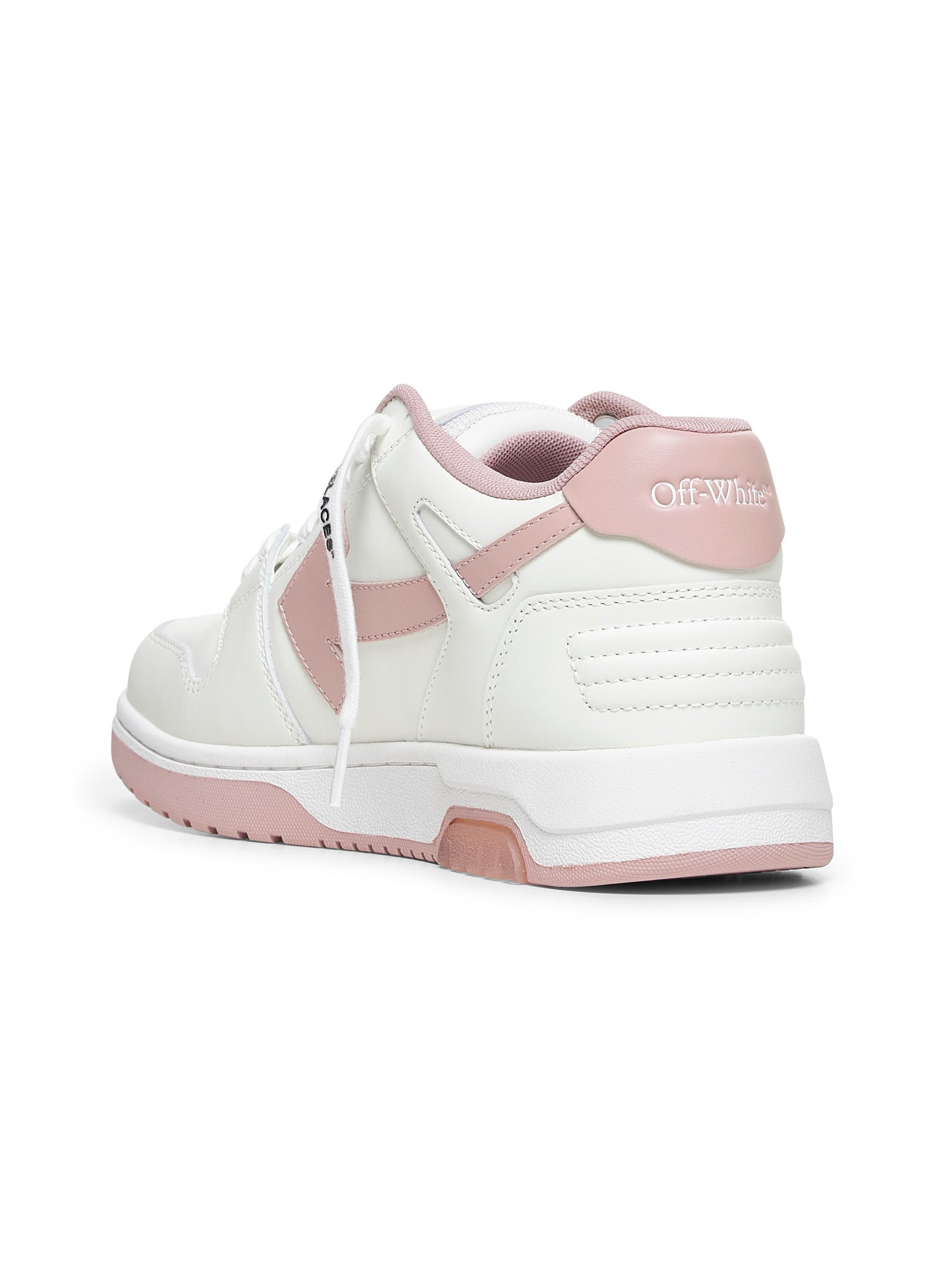 Off White Women White And Pink Out Of Office Sneakers - 3