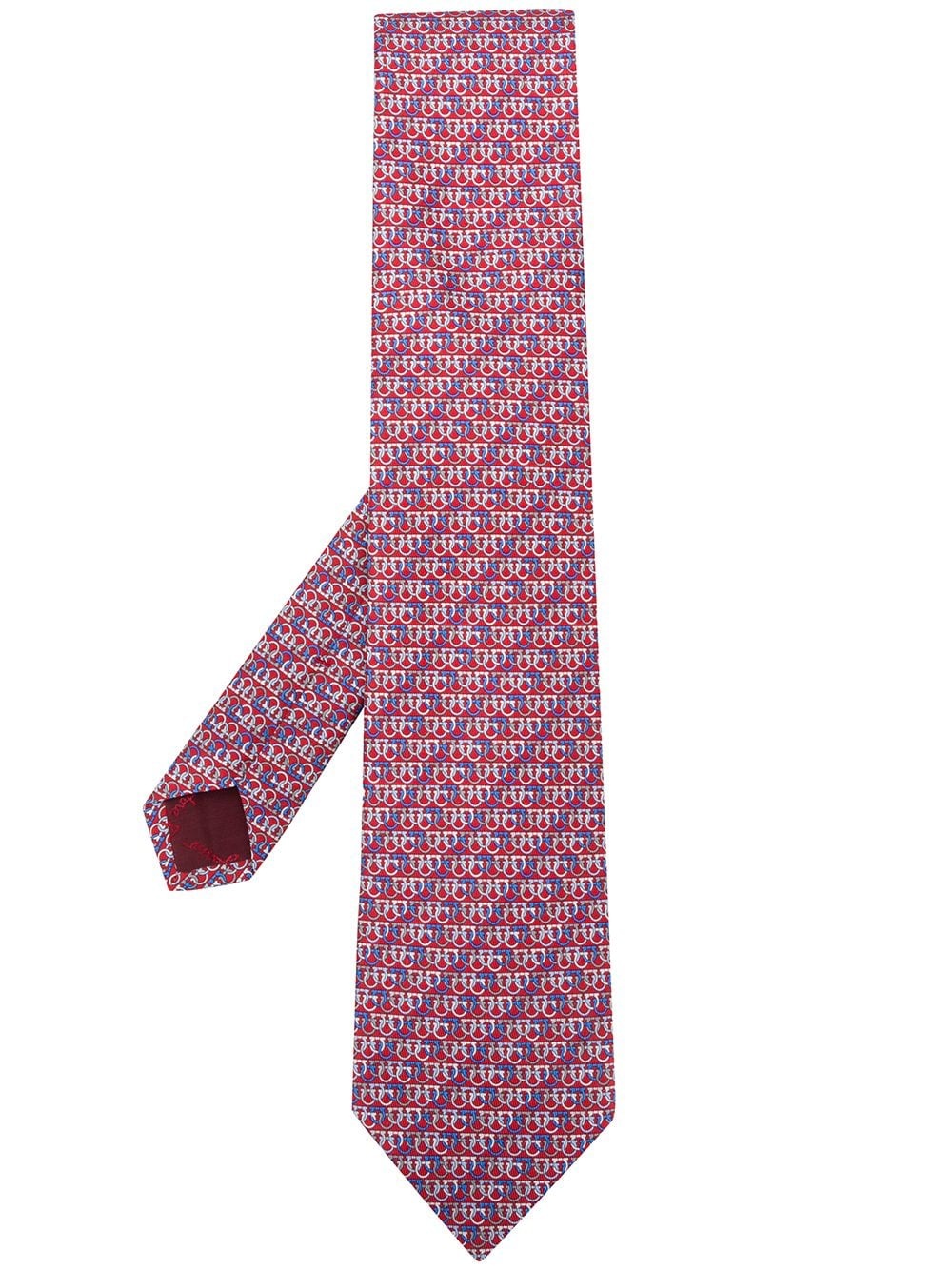 dog print silk tie - 1