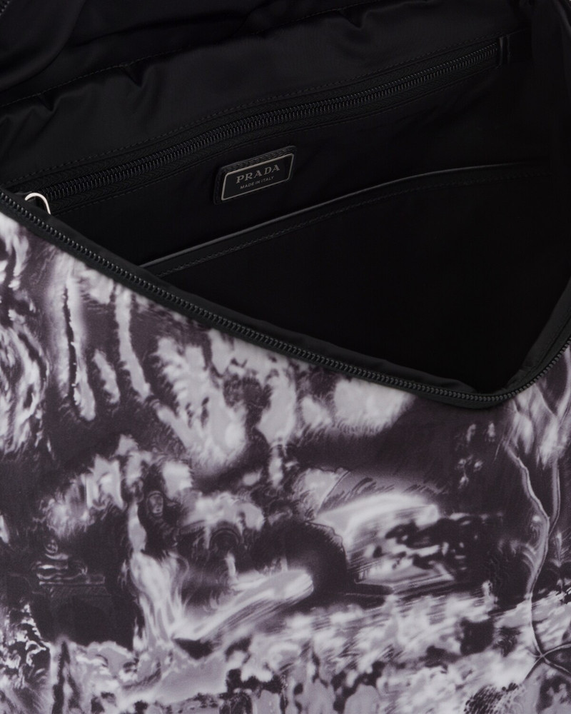 Printed Re-Nylon backpack 5