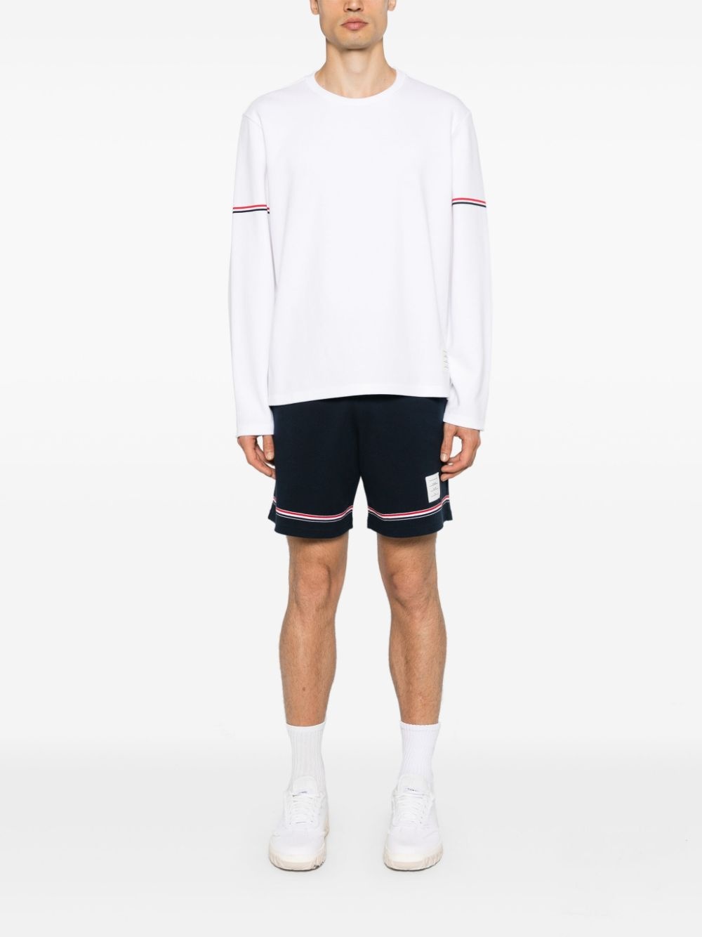 RWB stripe cotton T-shirt - 2