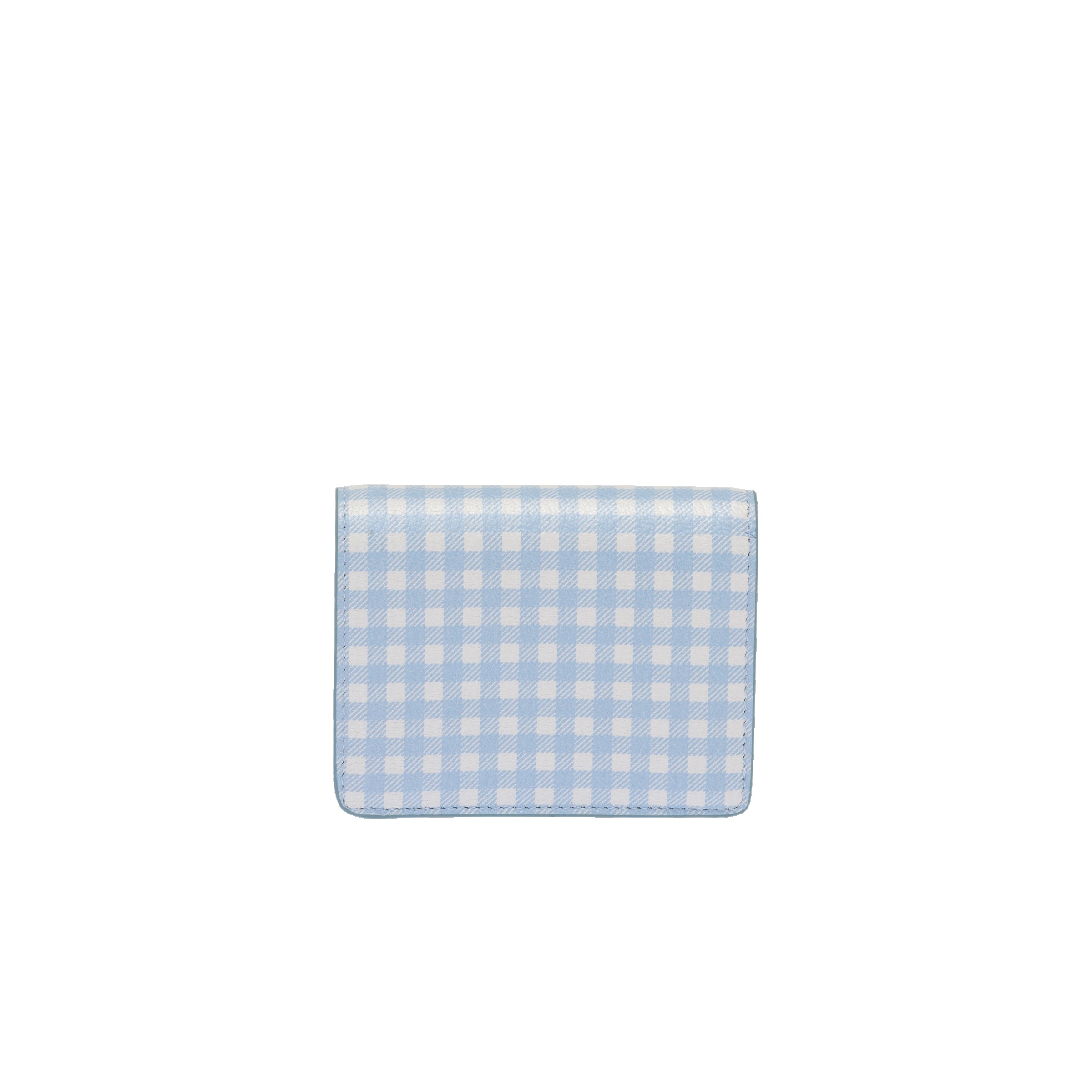Small printed Madras leather wallet - 4