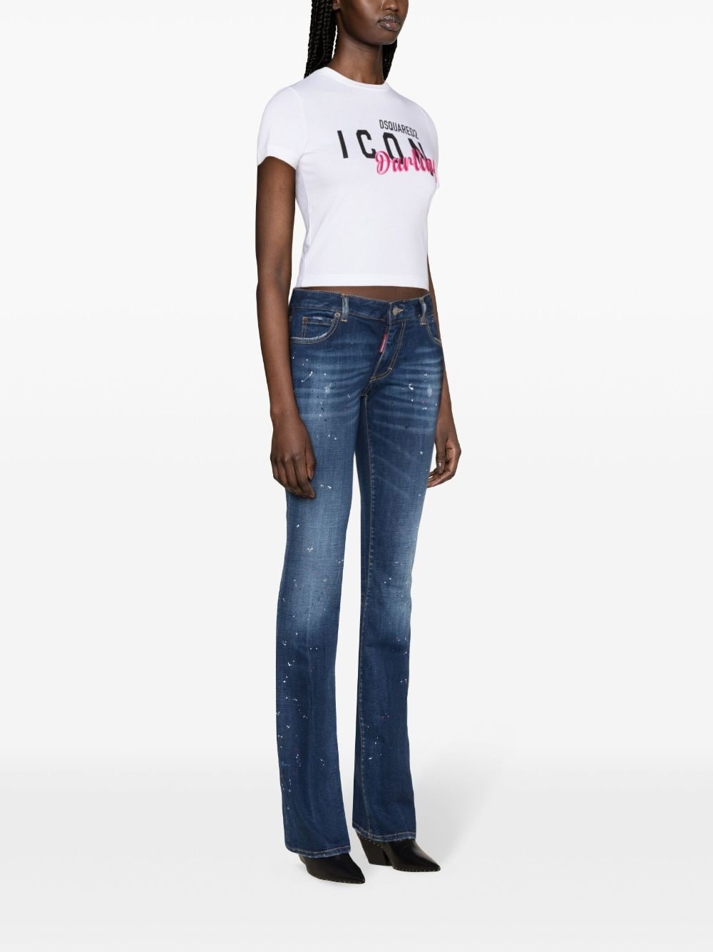 Twiggy mid-rise flared jeans - 4