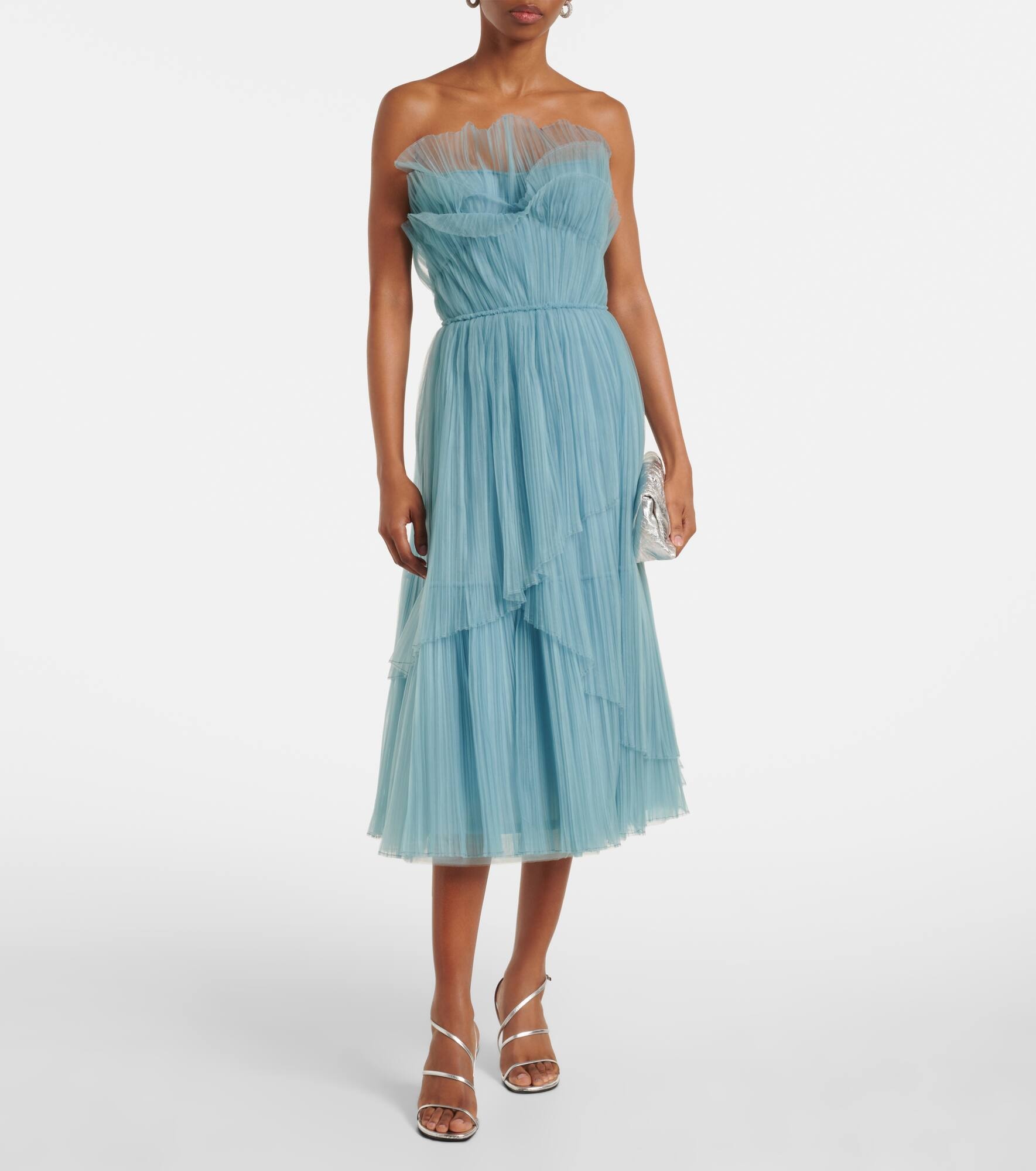 Dorea plissé tulle cocktail dress - 2