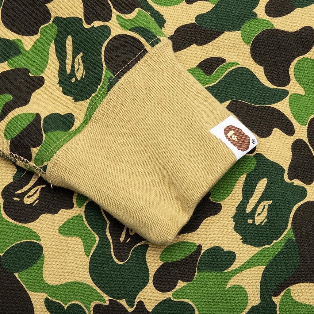 ABC CAMO DOUBLE SHARK FULL ZIP HOODIE - GREEN - 3