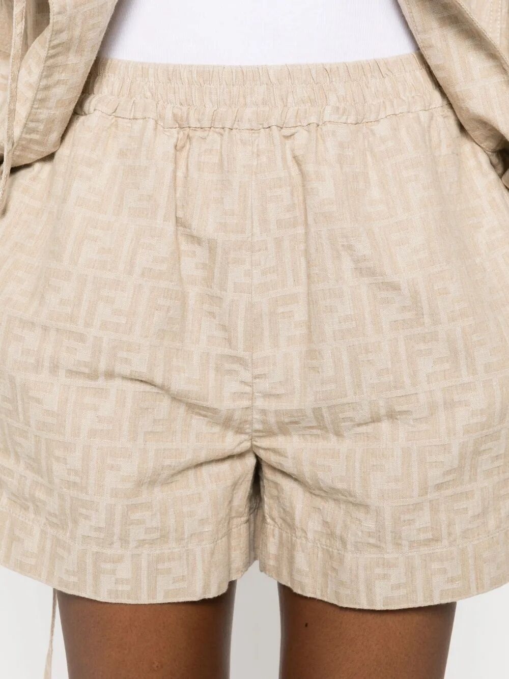 Ff Chambray Shorts - 5