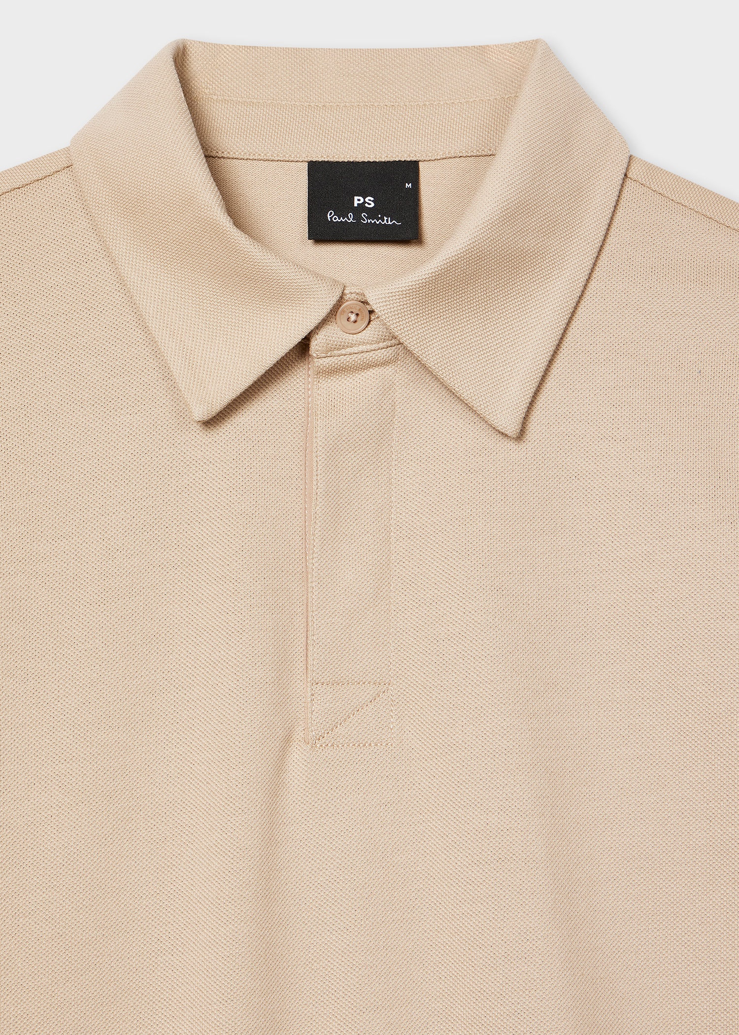 Pale Tan Concealed-Placket Polo Shirt - 3