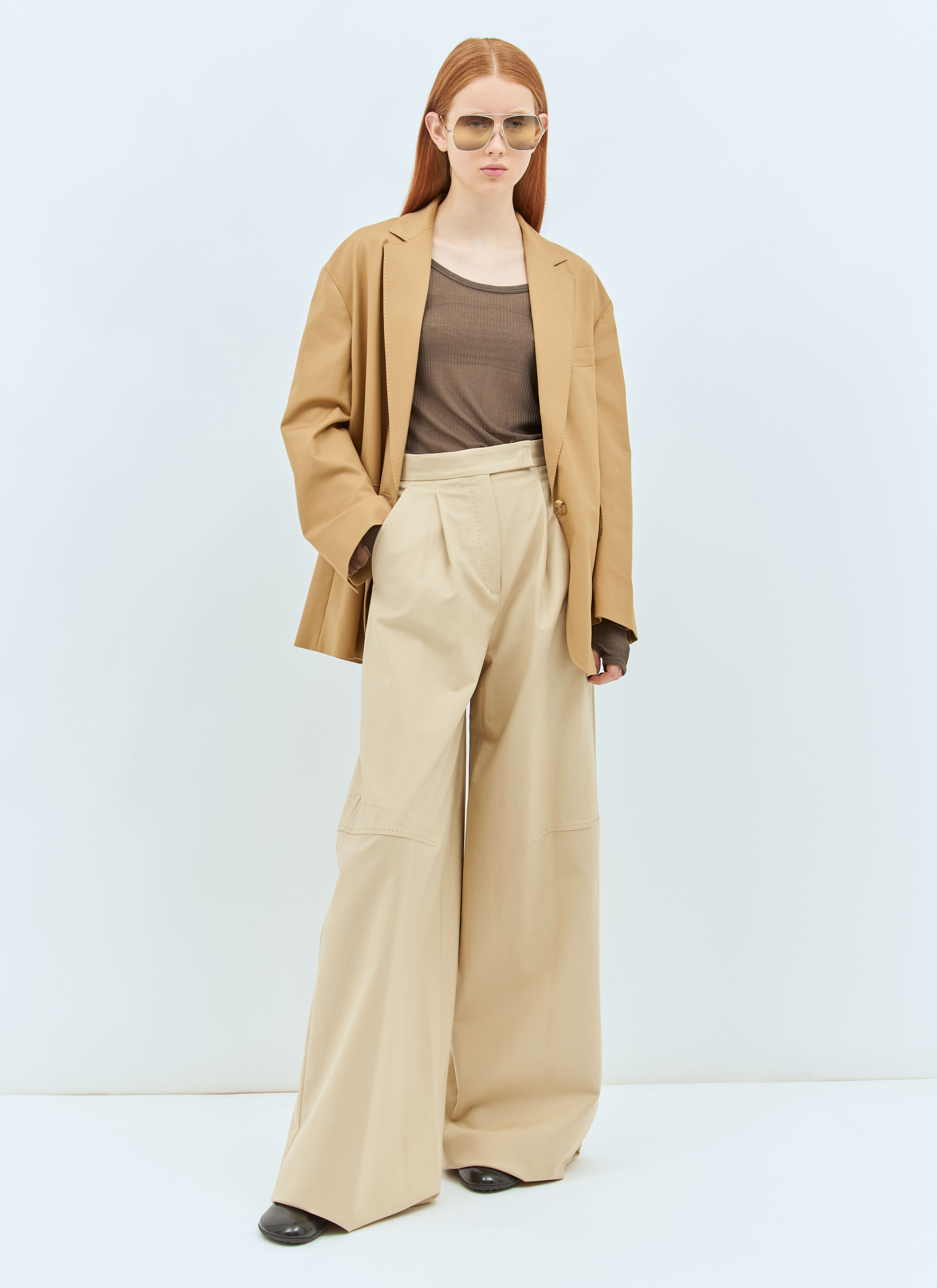 Oversized Canvas Blazer - 2