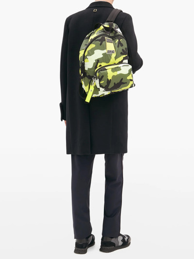 Valentino Camouflage-print nylon backpack outlook