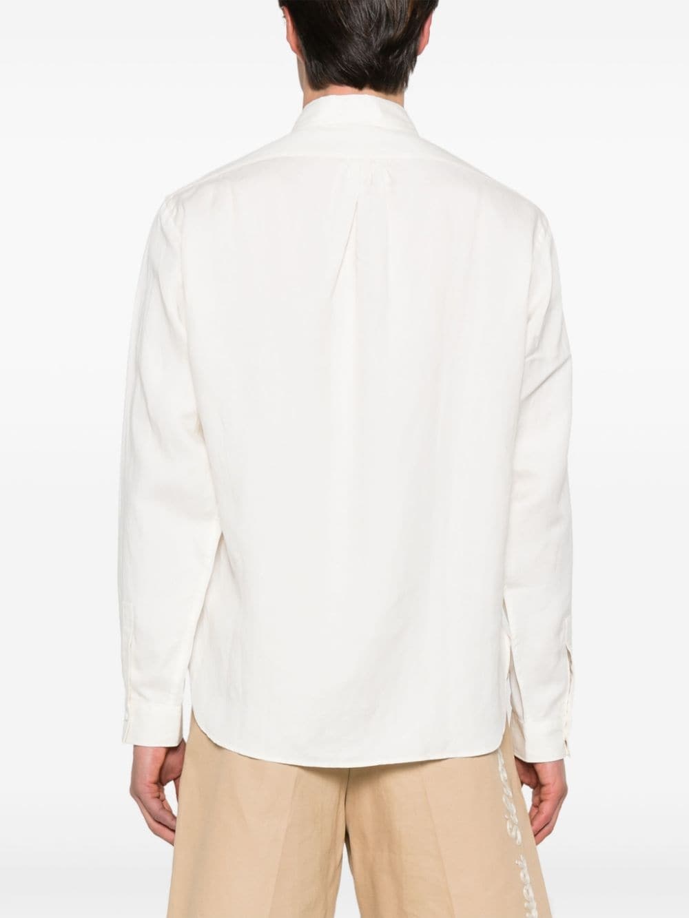 poplin silk-blend shirt - 4