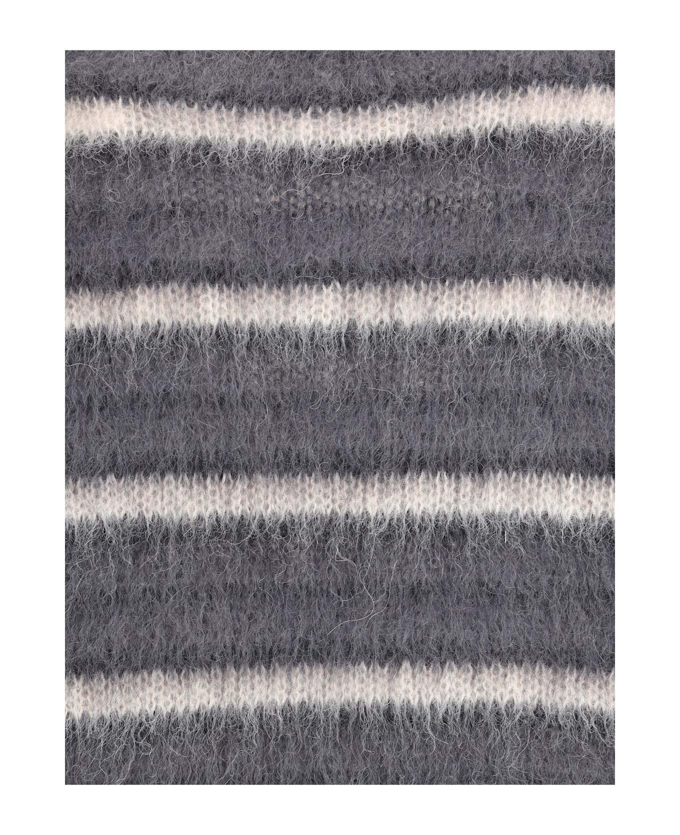 Striped Wool Mohair Sweater - 3