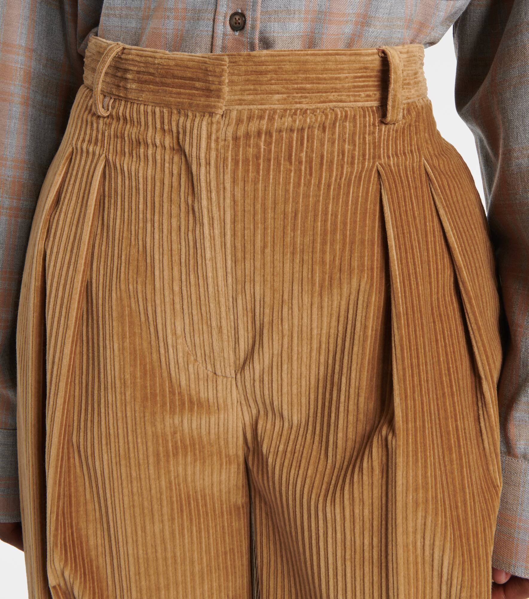 Pip cotton corduroy wide-leg pants - 4