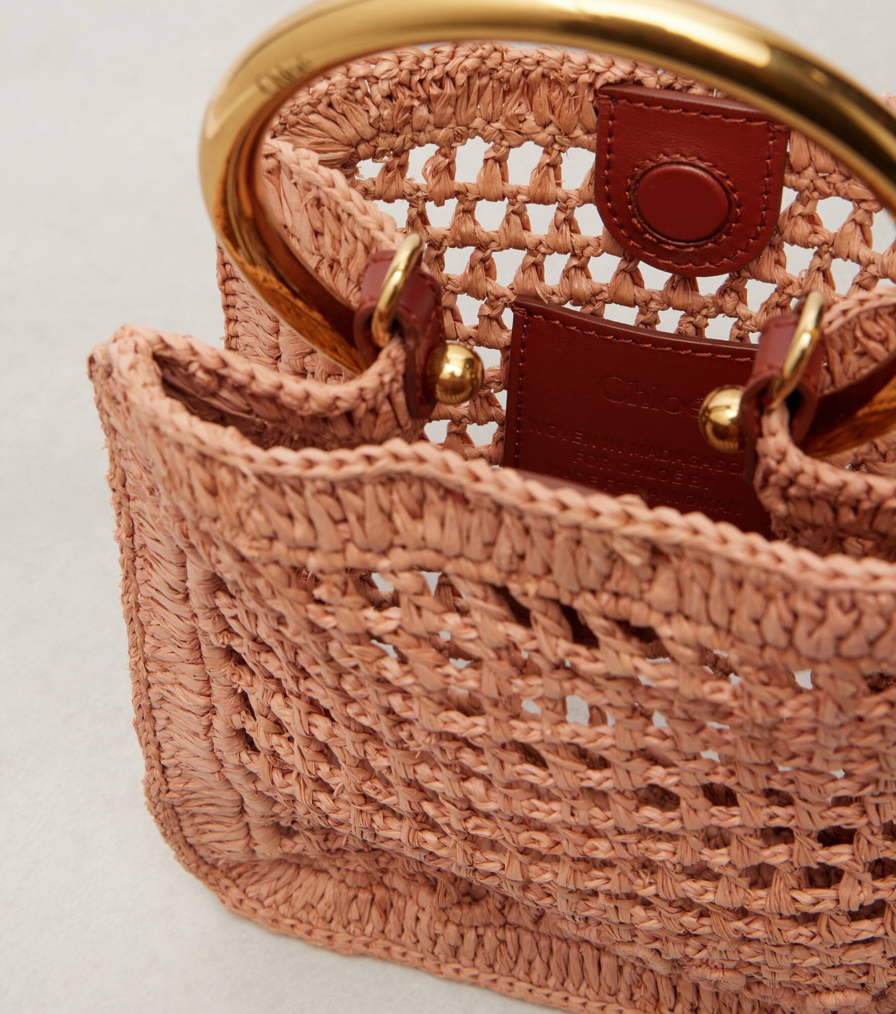 Summer Banana Mini raffia crossbody bag - 3