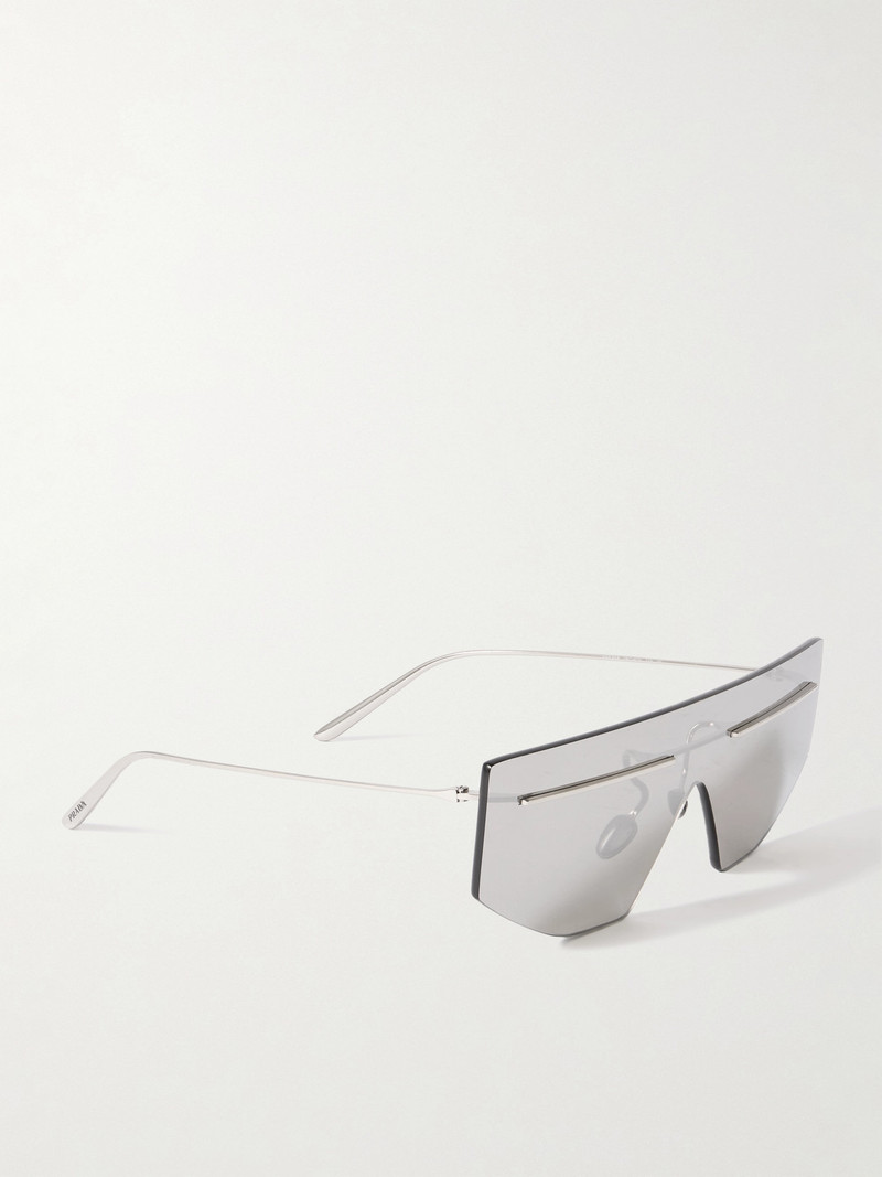 D-frame Silver-tone Sunglasses 3