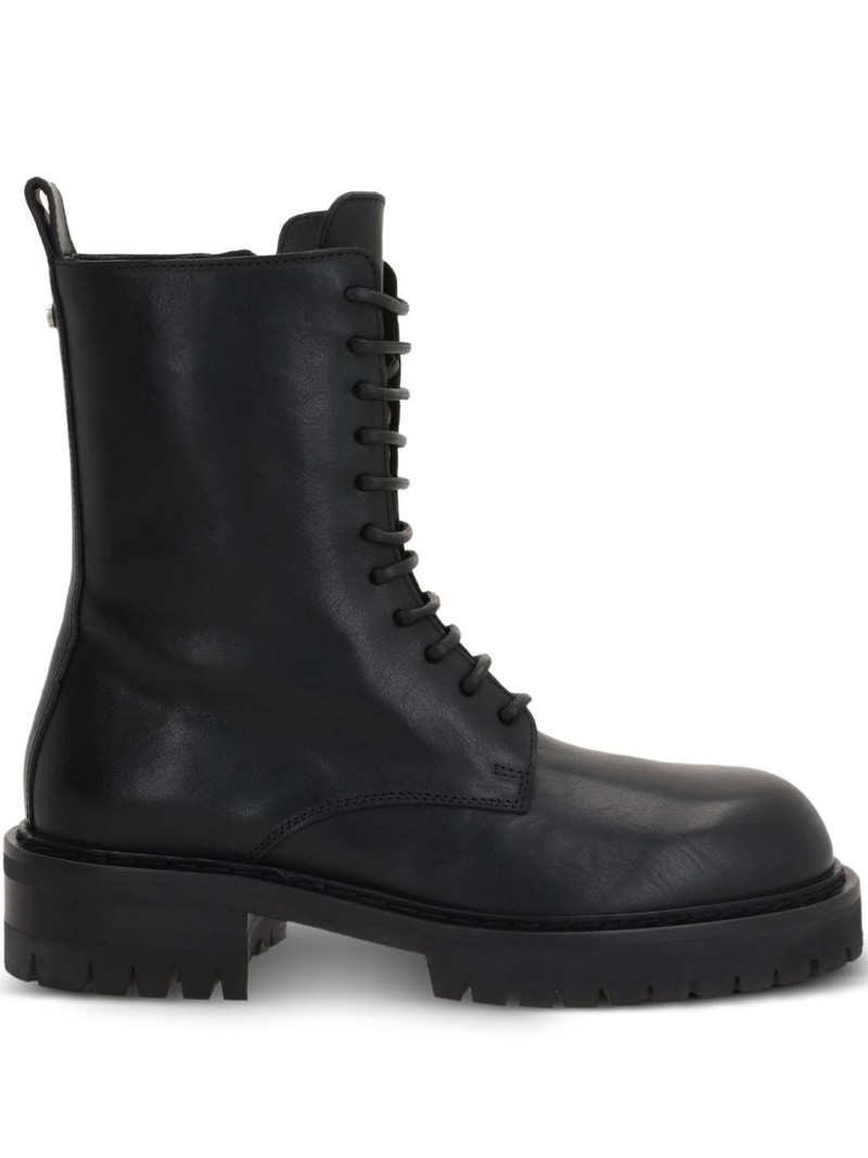 Skagi lace-up lug-sole combat boots 1