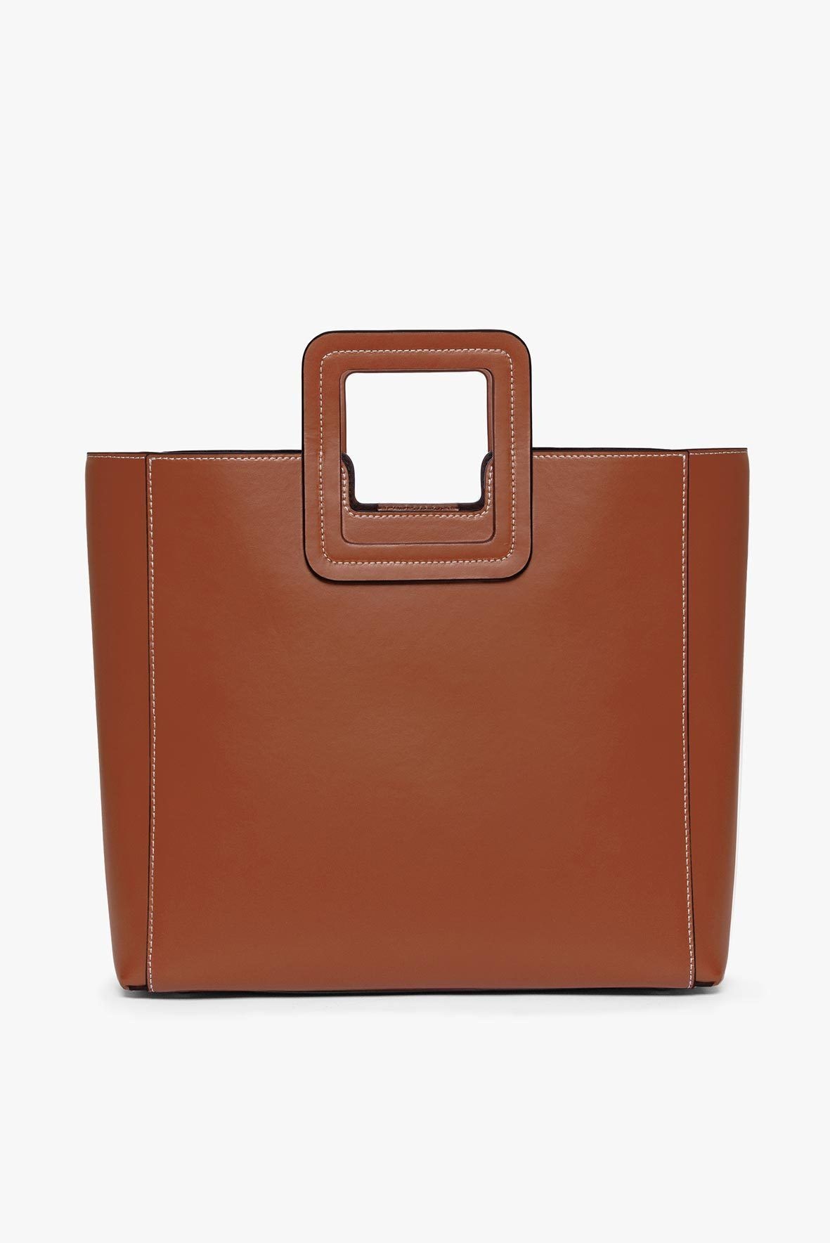 SHIRLEY LEATHER BAG | SADDLE - 5