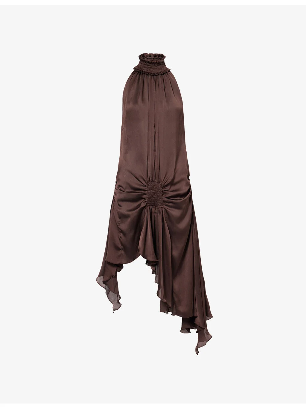 Toni Halterneck Low Back Woven Mini Dress - 1