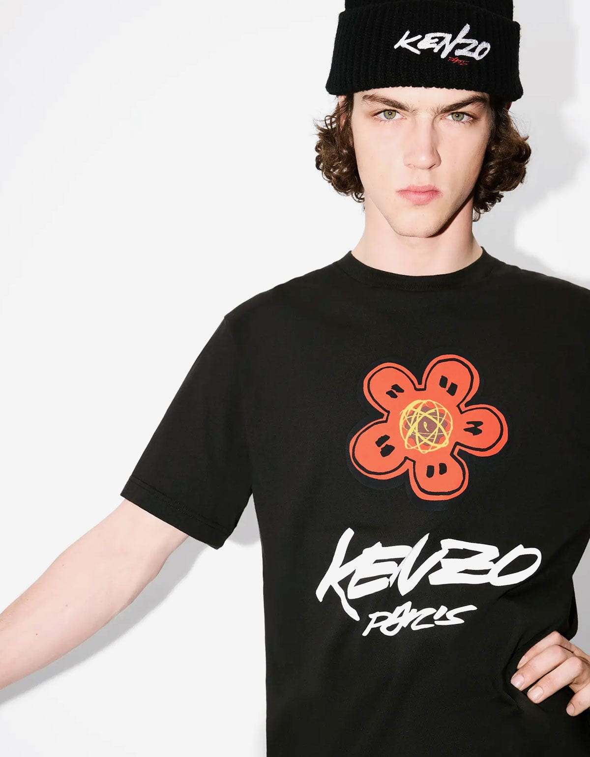 Kenzo x Futura 2000 Black Boke Flower Logo T-Shirt - 5