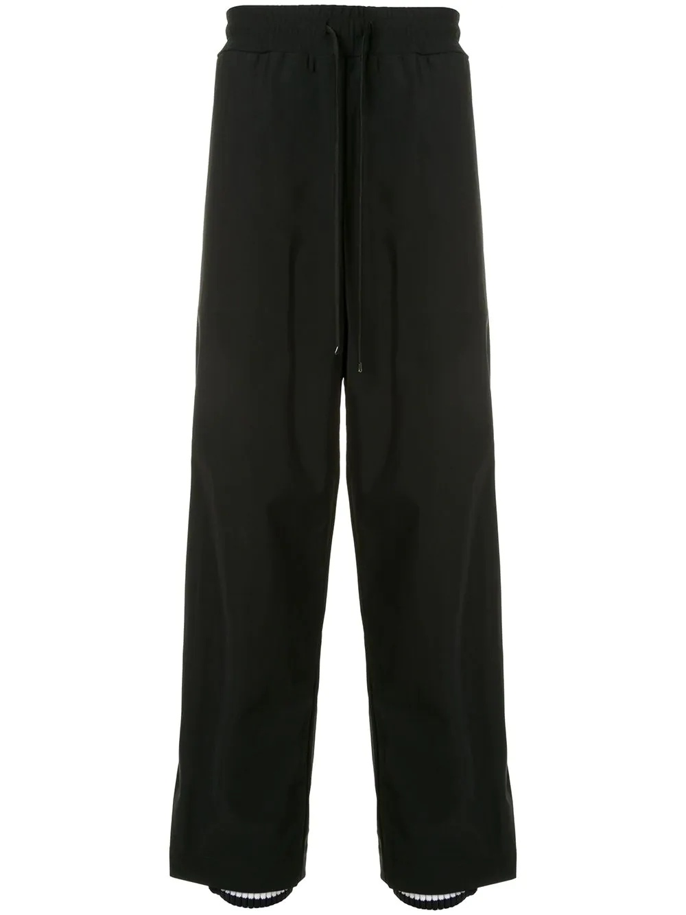 press-stud wide-leg trousers - 1