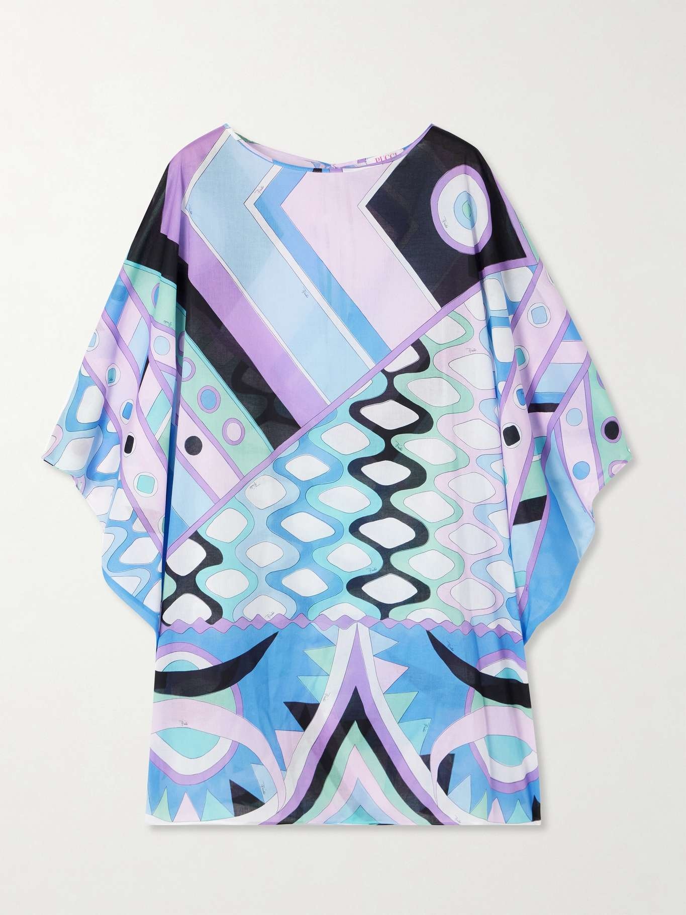 Printed cotton-muslin kaftan - 1