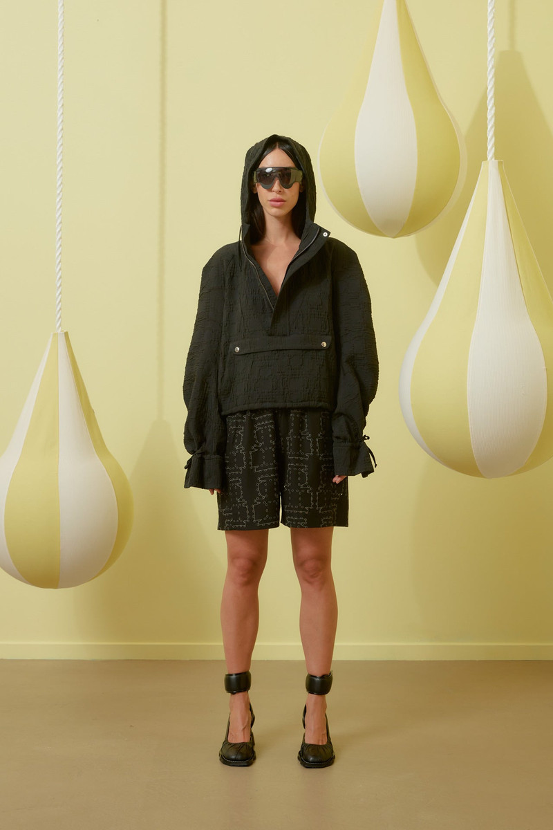 WAYBILL SHORTS - BLACK PUNCHED BOXES 3