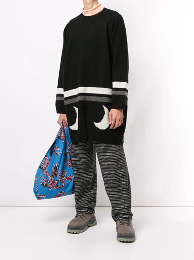 UNDERCOVER long-sleeved moon print jumper outlook