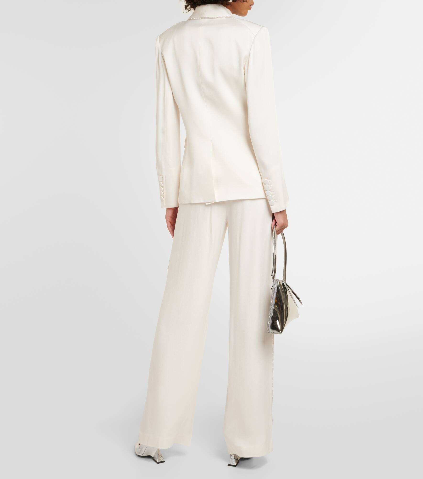 Jagger Dickey crêpe satin blazer - 3