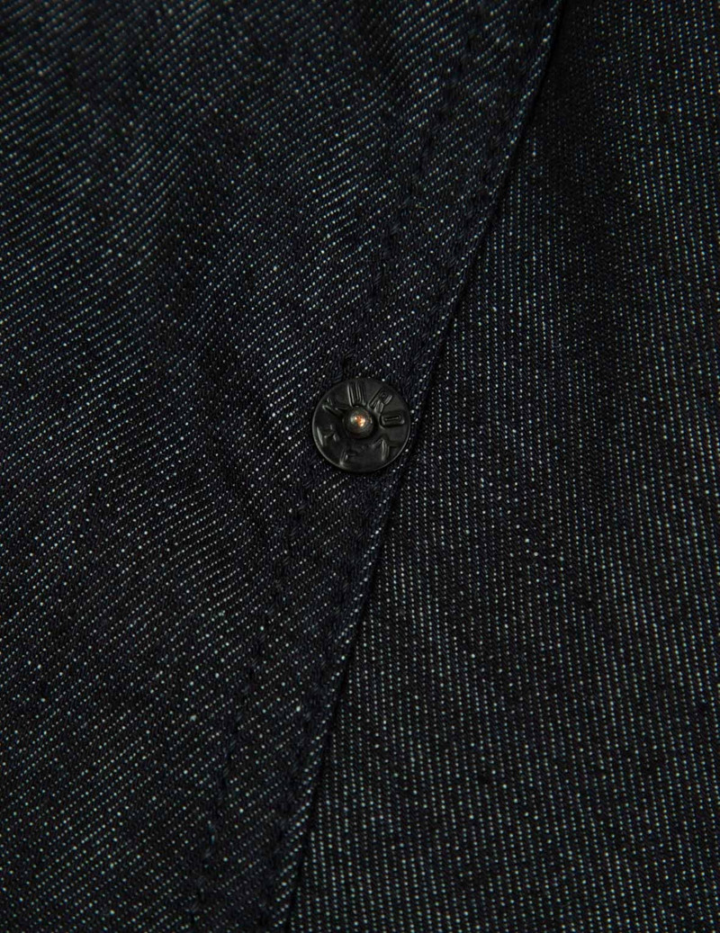 Smoky Hannya Skull Print Denim Shirt 11