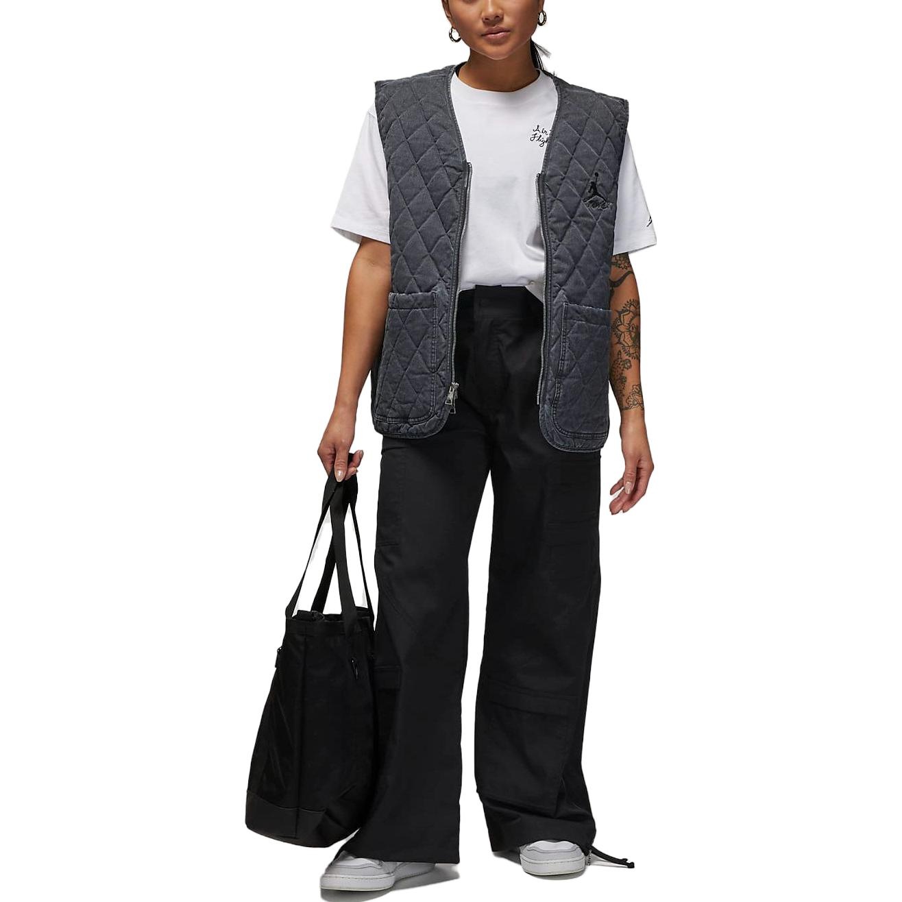 (WMNS) Air Jordan Chicago Pants Asia Sizing 'Black' DZ3350-010 - 3