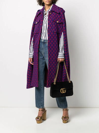 GUCCI monogram pattern cape outlook