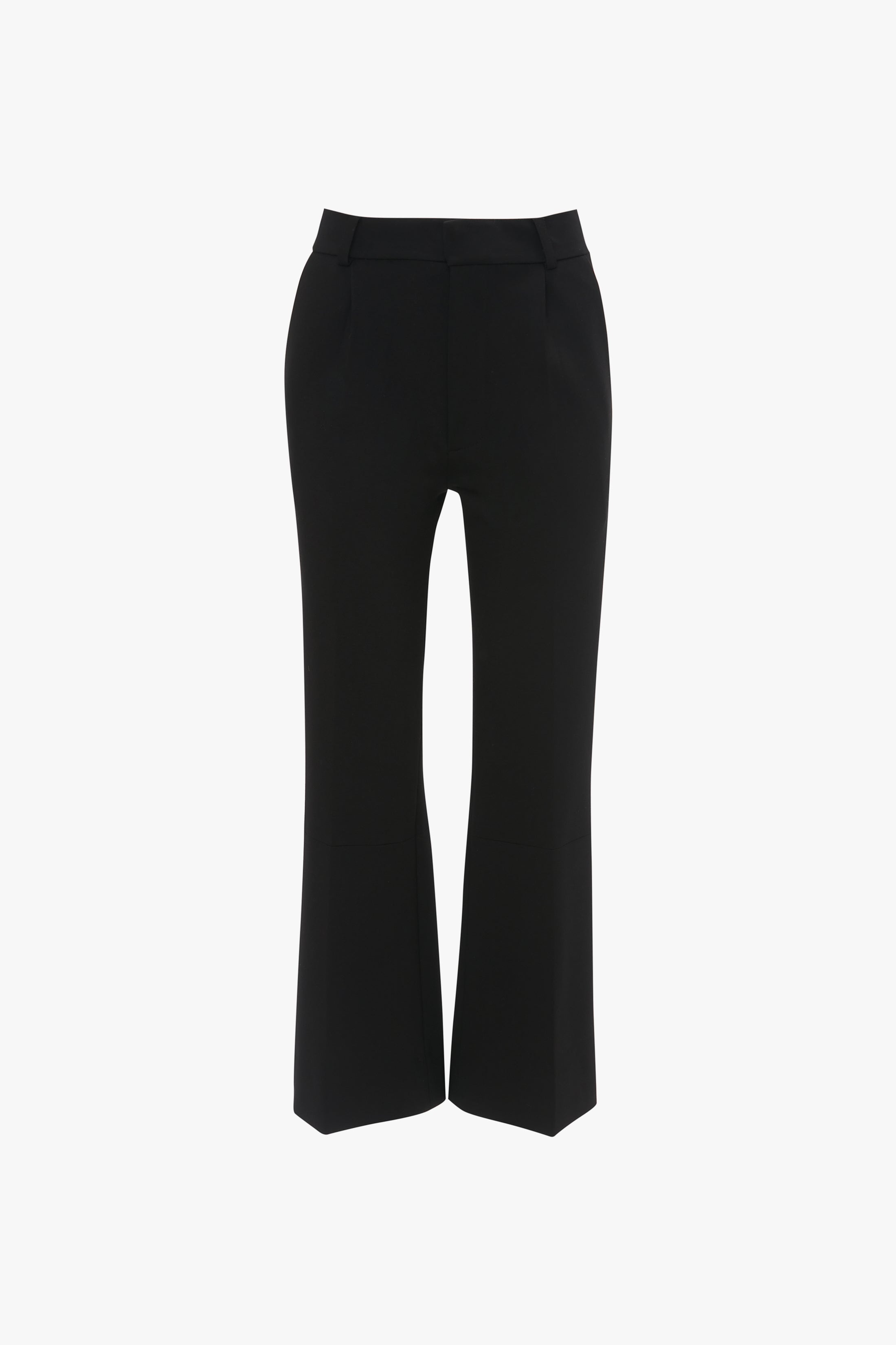 Cropped Kick Trouser In Black - 1